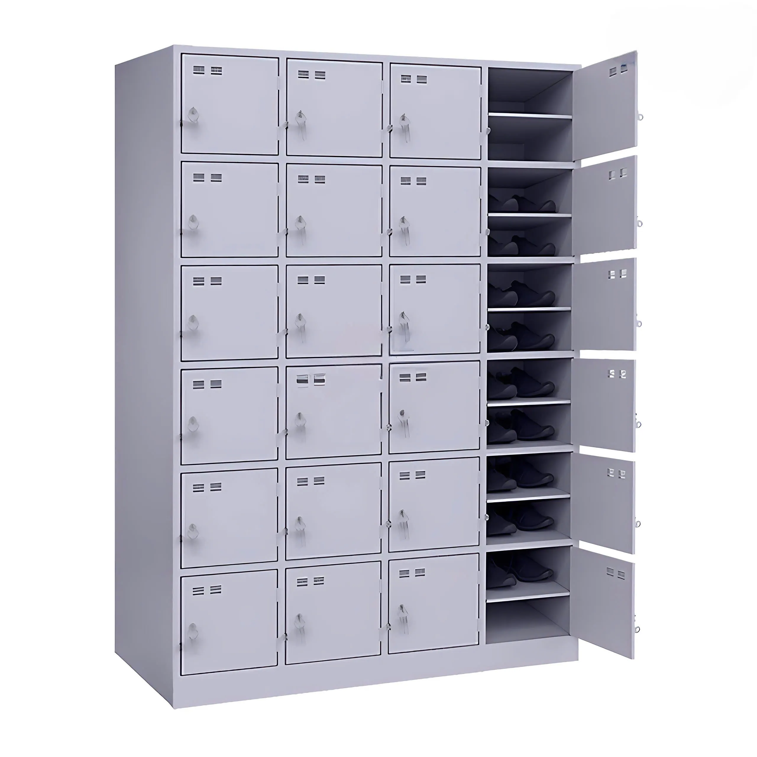 Tủ locker 24 cánh phân tầng