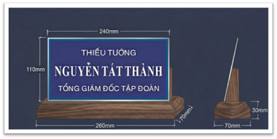 BIỂN TÊN CHỨC DANH TH – BT-01