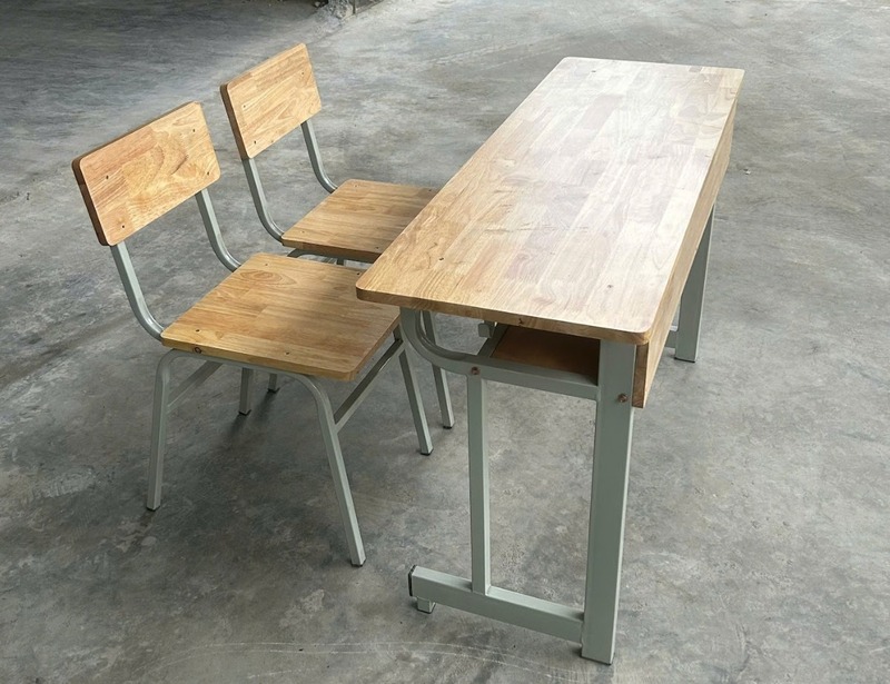 Giới thiệu về bàn ghế học sinh gỗ MDF và gỗ cao su